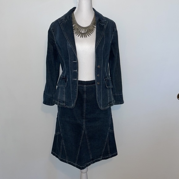 Mango Denim Skirt Set - Picture 2 of 8